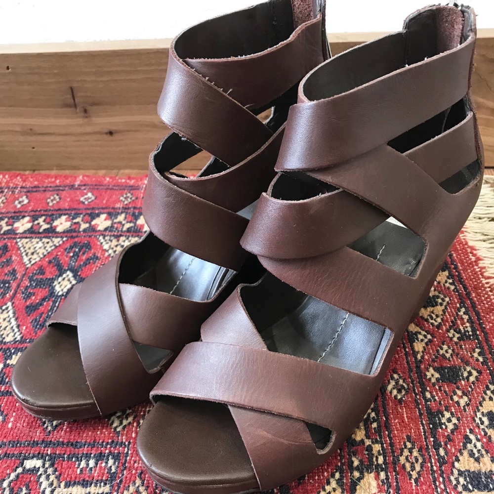 DV by Dolce Vita - Brown leather wedge - Picture 3 of 5